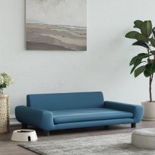 vidaXL kék bársony kutyaágy 100 x 54 x 33 cm szállítóbox, fekhely kutyáknak