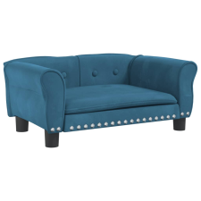 vidaXL kék bársony kutyaágy 70 x 45 x 30 cm (171824) szállítóbox, fekhely kutyáknak