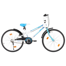 vidaXL kék és fehér gyerekbicikli 24" gyermek kerékpár