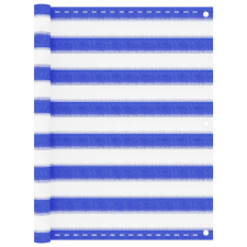 vidaXL kék és fehér HDPE erkélytakaró 90 x 400 cm kerti bútor