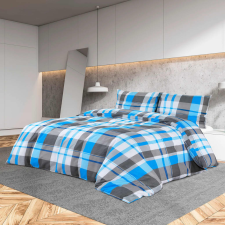 vidaXL kék és szürke pamut ágyneműhuzat-garnitúra 200 x 220 cm lakástextília