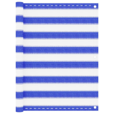 vidaXL kék-fehér HDPE erkélytakaró 90 x 500 cm kerti bútor