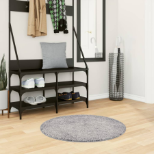 vidaXL kék hosszú szálú bozontos modern szőnyeg Ø 80 cm lakástextília