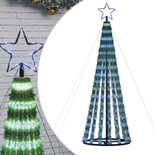 vidaXL kék karácsonyfa fénykúp 275 LED 180 cm (358066) karácsonyfa izzósor