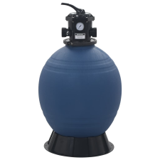 vidaXL kék medence-homokszűrő 6-állású szeleppel 560 mm (91727) medence kiegészítő