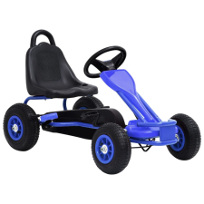 vidaXL Kék pedálos gokart pneumatikus gumikkal lábbal hajtható járgány