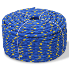vidaXL kék polipropilén hajókötél 8 mm 500 m kábel és adapter