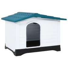 vidaXL kék polipropilén kutyaház 90,5 x 68 x 66 cm szállítóbox, fekhely kutyáknak