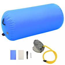 vidaXL Kék PVC felfújható tornahenger pumpával 120 x 90 cm jóga felszerelés