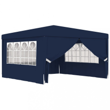 vidaXL Kék rendezvénysátor oldalfalakkal 4 x 4 m 90 g/m² sátor