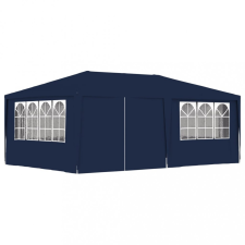 vidaXL Kék rendezvénysátor oldalfalakkal 4 x 6 m 90 g/m² sátor