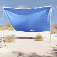 vidaXL Kék strandnapernyő homokrögzítőkkel 304x300 cm kerti bútor