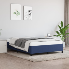 vidaXL kék szövet ágykeret 140 x 190 cm ágy és ágykellék