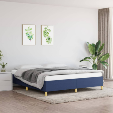 vidaXL Kék szövet ágykeret 160x200 cm ágy és ágykellék