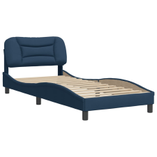 vidaXL kék szövet ágykeret fejtámlával 80 x 200 cm (3207736) ágy és ágykellék