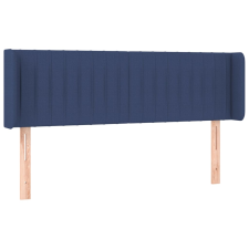 vidaXL kék szövet fejtámla 147x16x78/88 cm (3119010) ágy és ágykellék