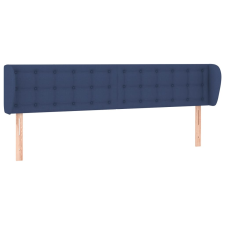 vidaXL kék szövet fejtámla 203x23x78/88 cm (3117606) ágy és ágykellék