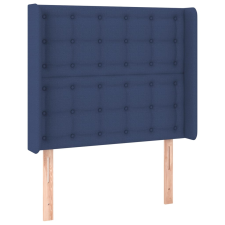 vidaXL kék szövet fejtámla szárnyakkal 103x16x118/128 cm (3120010) ágy és ágykellék