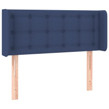 vidaXL kék szövet fejtámla szárnyakkal 103x16x78/88 cm (3119198) ágy és ágykellék
