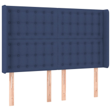 vidaXL kék szövet fejtámla szárnyakkal 147x16x118/128 cm (3120018) ágy és ágykellék