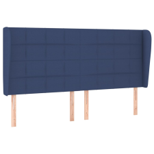 vidaXL kék szövet fejtámla szárnyakkal 183x23x118/128 cm (3117976) ágy és ágykellék