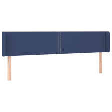 vidaXL kék szövet fejtámla szárnyakkal 203x16x78/88 cm (3118656) ágy és ágykellék