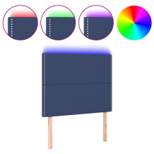 vidaXL kék szövet LED-es fejtámla 100x5x118/128 cm (3122280) ágy és ágykellék