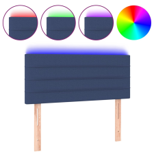 vidaXL kék szövet LED-es fejtámla 100x5x78/88 cm (3121748) ágy és ágykellék
