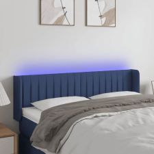 vidaXL kék szövet LED-es fejtámla 147 x 16 x 78/88 cm ágy és ágykellék