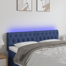 vidaXL kék szövet LED-es fejtámla 160x7x78/88 cm ágy és ágykellék
