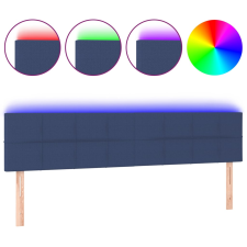 vidaXL kék szövet LED-es fejtámla 180x5x78/88 cm (3121632) ágy és ágykellék