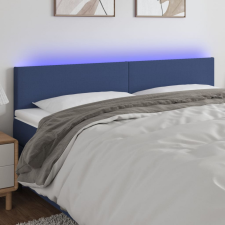 vidaXL kék szövet LED-es fejtámla 200x5x78/88 cm ágy és ágykellék