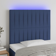 vidaXL kék szövet LED-es fejtámla 90x5x118/128 cm ágy és ágykellék