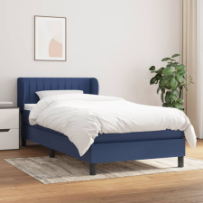 vidaXL kék szövet rugós ágy matraccal 100 x 200 cm ágy és ágykellék