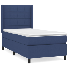 vidaXL kék szövet rugós ágy matraccal 100 x 200 cm (3131415) - Ágyak és ágykeretek ágy és ágykellék