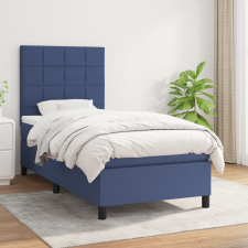 vidaXL kék szövet rugós ágy matraccal 80 x 200 cm ágy és ágykellék