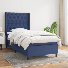 vidaXL kék szövet rugós ágy matraccal 80 x 200 cm ágy és ágykellék