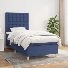 vidaXL kék szövet rugós ágy matraccal 80 x 200 cm ágy és ágykellék