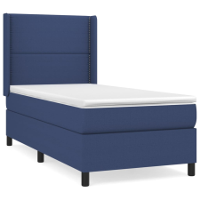vidaXL kék szövet rugós ágy matraccal 80 x 200 cm (3131311) ágy és ágykellék