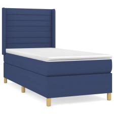 vidaXL kék szövet rugós ágy matraccal 80 x 200 cm (3132031) ágy és ágykellék