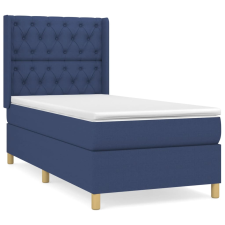 vidaXL kék szövet rugós ágy matraccal 80 x 200 cm (3132191) ágy és ágykellék
