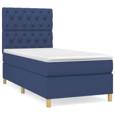 vidaXL kék szövet rugós ágy matraccal 80 x 200 cm (3142535) ágy és ágykellék