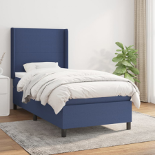 vidaXL kék szövet rugós ágy matraccal 90 x 190 cm ágy és ágykellék