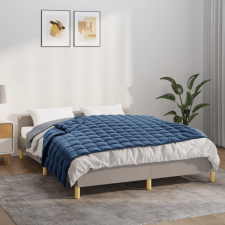 vidaXL kék szövet súlyozott takaró 135 x 200 cm 10 kg lakástextília