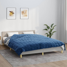 vidaXL kék szövet súlyozott takaró 220 x 235 cm 11 kg lakástextília