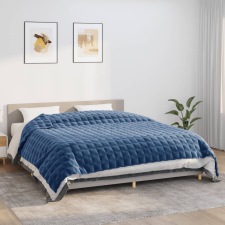 vidaXL kék szövet súlyozott takaró 220 x 260 cm 15 kg lakástextília