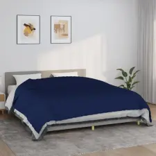 vidaXL kék szövet súlyozott takaró 235 x 290 cm 11 kg lakástextília