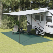 vidaXL Kempingszőnyeg - Poliészter Háló - Zöld - 6x3m lakástextília