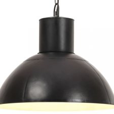 vidaXL Kerek fekete függőlámpa 25 W 48 cm E27 világítás