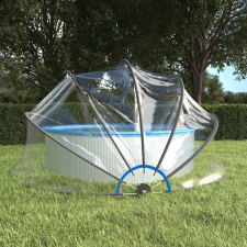 vidaXL kerek PVC medencekupola 467x234 cm medence kiegészítő